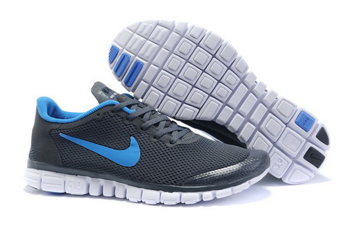 Nike Free 3.0 Mens Dark Grey Blue Reduced